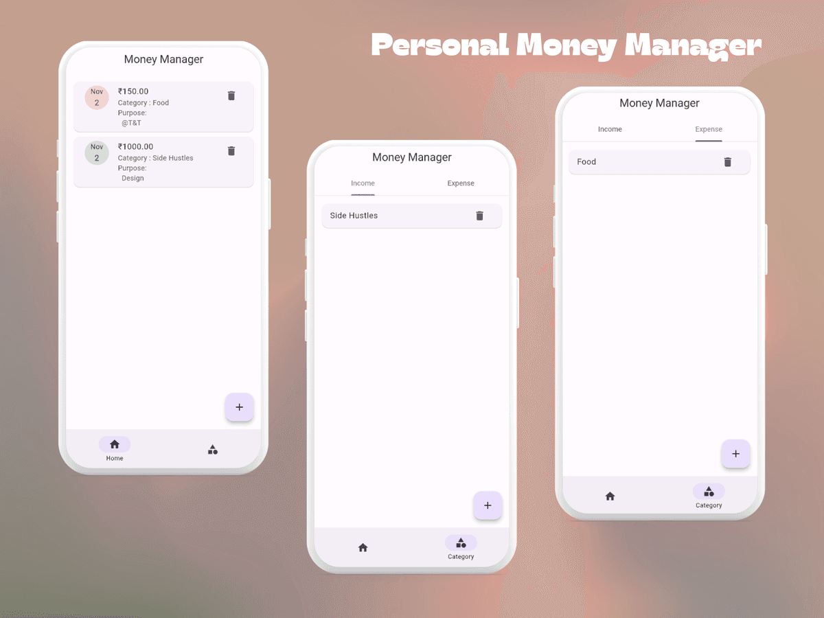Personal Money Manager